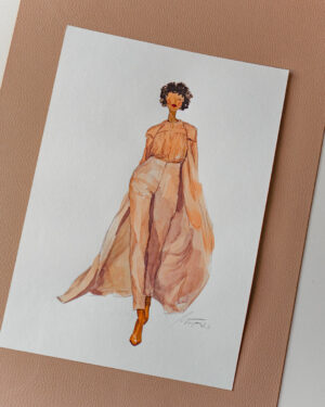 Personalisierte Modeillustration